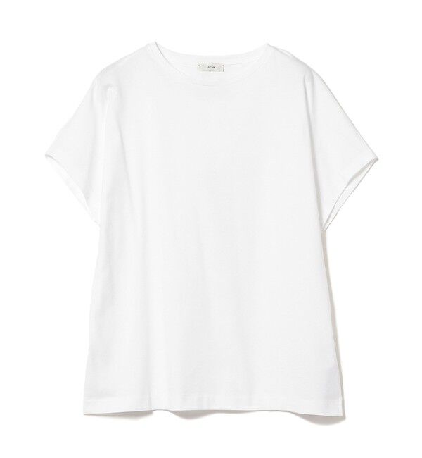Demi-Luxe BEAMS 「ATON / スビン キャップスリーブ Tシャツ」|Tシャツ・カットソー|