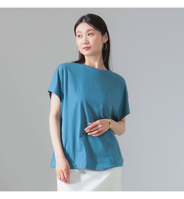 Demi-Luxe BEAMS 「ATON / スビン キャップスリーブ Tシャツ」|Tシャツ・カットソー|