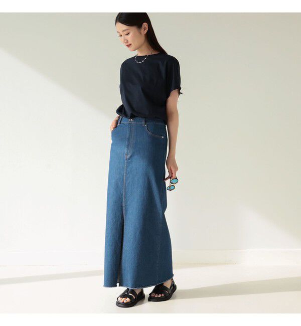 Demi-Luxe BEAMS 「ATON / スビン キャップスリーブ Tシャツ」|Tシャツ・カットソー|