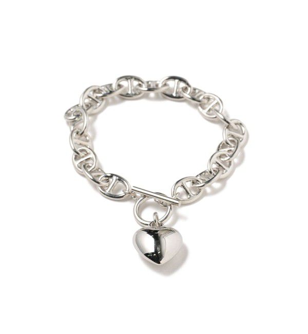 Ray BEAMS 「マリンチェーン マンテル ハート ブレスレット」|ブレスレット・バングル|