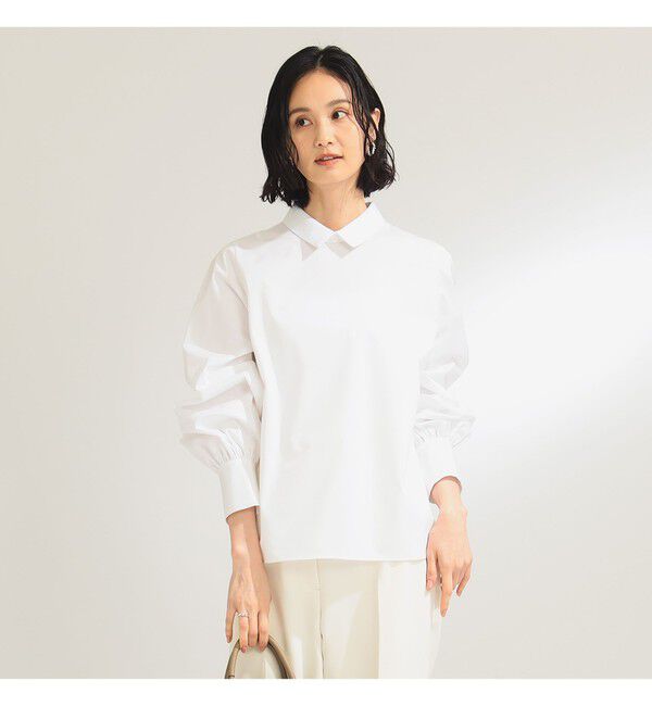 Demi-Luxe BEAMS 「グログラン カラー ブラウス」|シャツ・ブラウス|