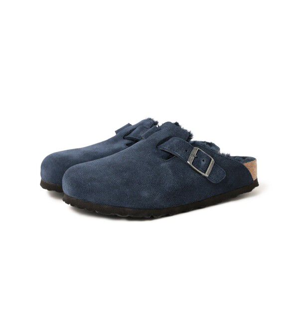 BEAMSBOY「BIRKENSTOCK / BOSTON SHEARLING」|サンダル|NAVY