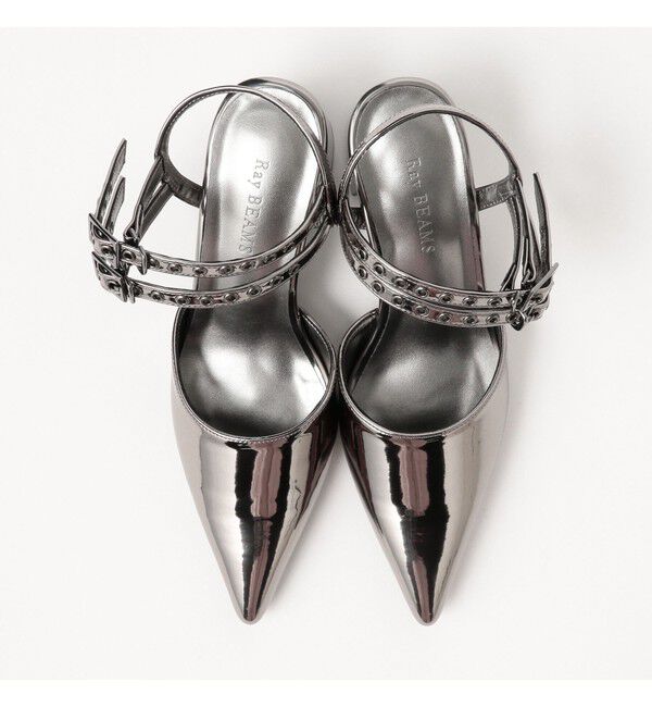 Ray BEAMS 「ダブル ベルト ヒール パンプス」|パンプス|