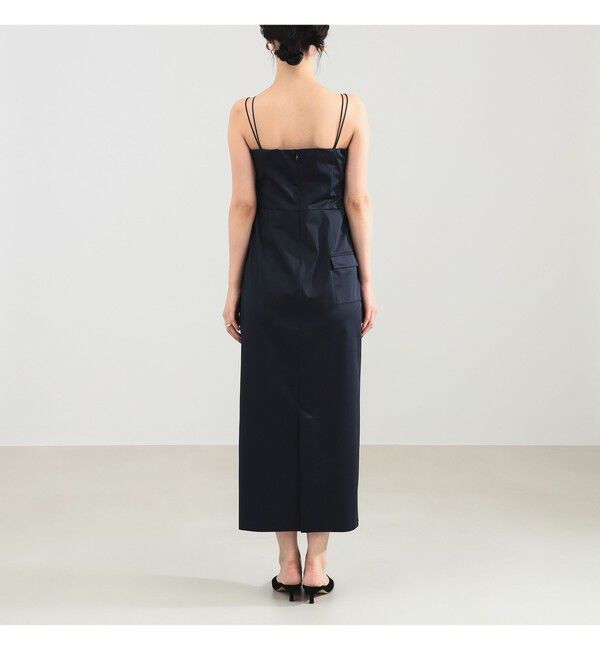 Demi-Luxe BEAMS 「エディター東原妙子 &times; Demi-Luxe BEAMS / シャイニー キャミソール ワンピース」|ワンピース|