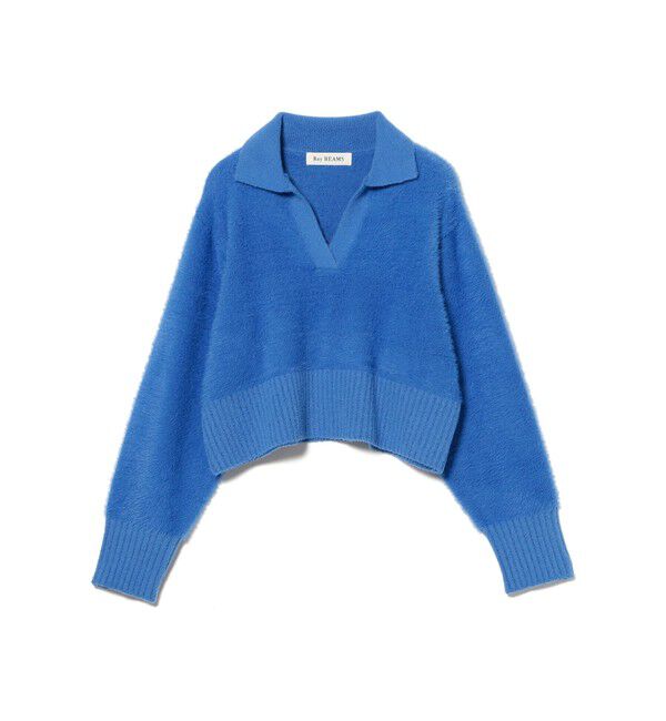 Ray BEAMS 「フェザー シャギー スキッパー ニット」|ニット・セーター|