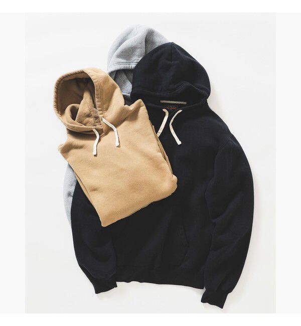 BEAMS PLUS「レイズドバック プルオーバー スウェット フーディ」|スウェット・ジャージ|