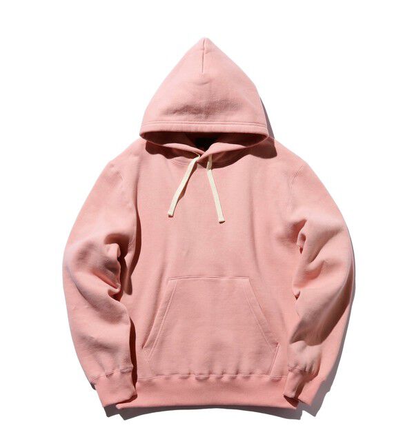 BEAMS PLUS「レイズドバック プルオーバー スウェット フーディ」|スウェット・ジャージ|PINK