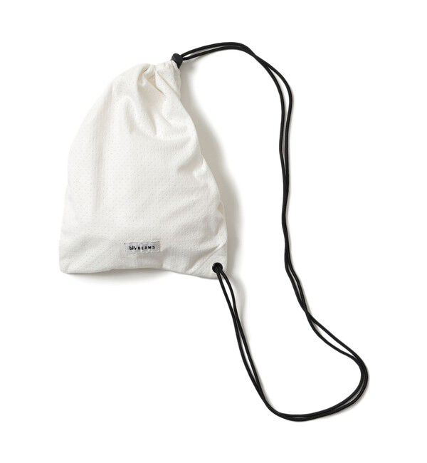 BEAMS「パンチング ドローストリング バッグ」|ポーチ|