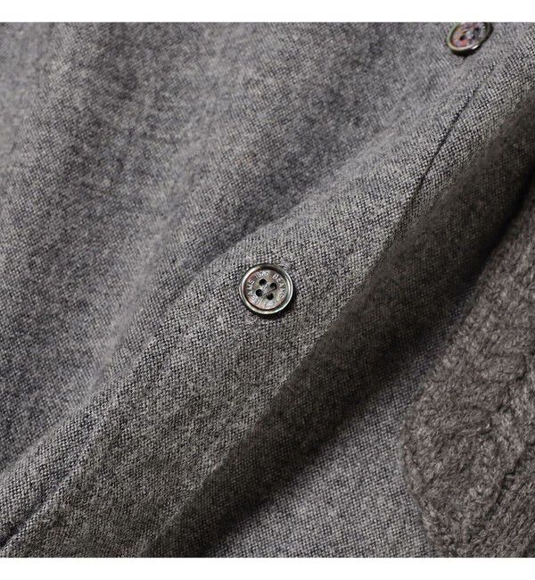 BEAMS「ケーブルニットポケット シャツ」|シャツ・ブラウス|