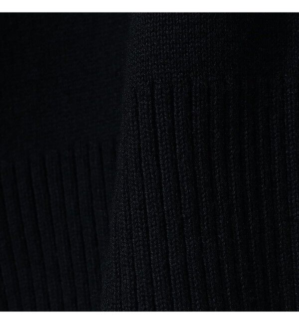 BEAMS「ワイドショートフィット 12ゲージ スリットニット」|ニット・セーター|