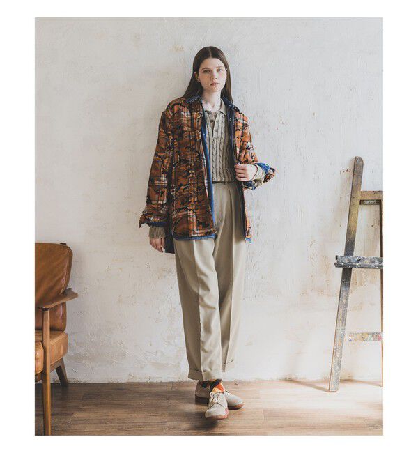 BEAMS PLUS「Adventure Shirt Work Plaid Camo Over Print」|シャツ・ブラウス|