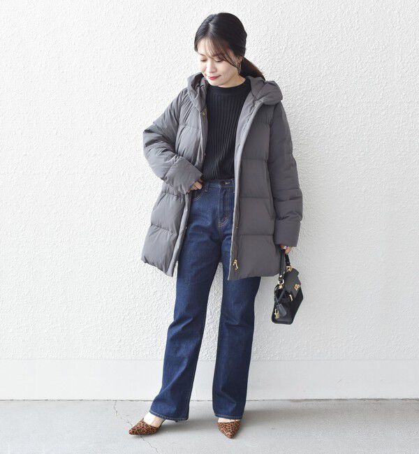 SHIPS for women「*〈手洗い可能〉ショールカラー ミディ ダウン ◇」|その他|