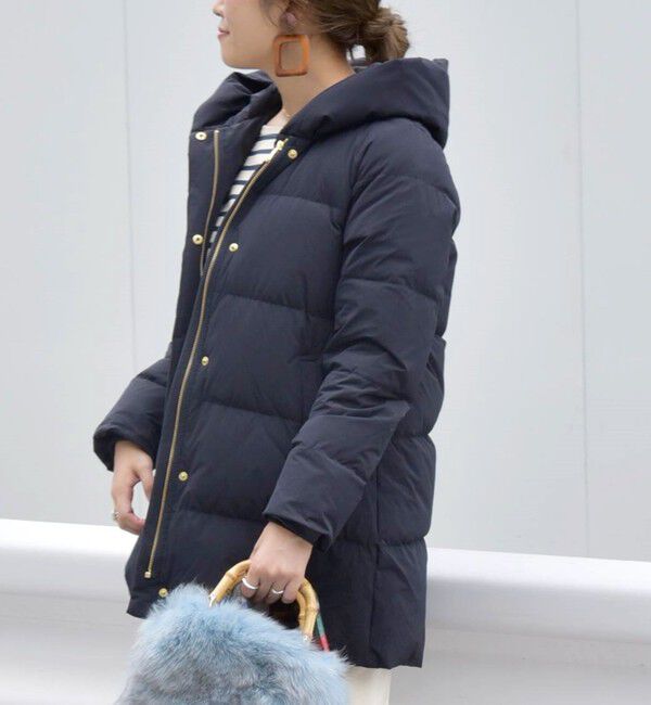 SHIPS for women「*〈手洗い可能〉ショールカラー ミディ ダウン ◇」|その他|