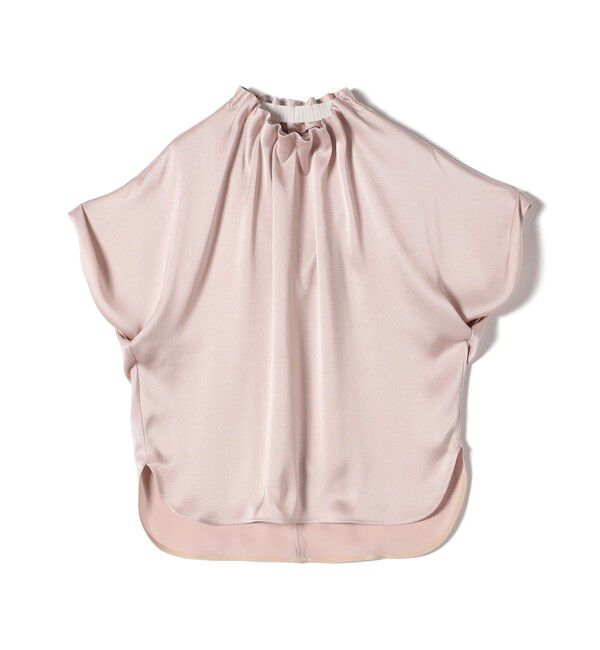 SHIPS for women「〈手洗い可能〉ネック ギャザー ソリッド ブラウス 」|シャツ・ブラウス|