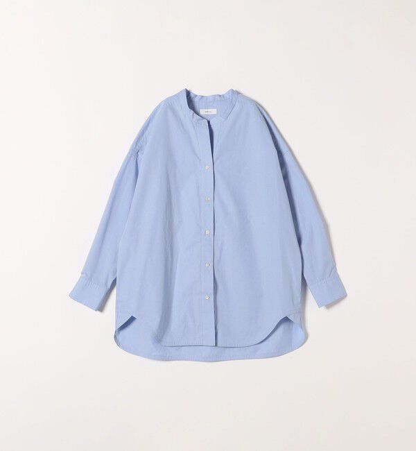 SHIPS any「《一部追加予約》SHIPS any:〈洗濯機可能〉REPREVE バンド カラー シャツ」|シャツ・ブラウス|