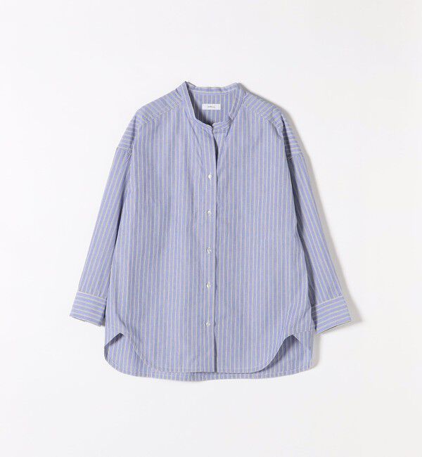 SHIPS any「《一部追加予約》SHIPS any:〈洗濯機可能〉REPREVE バンド カラー シャツ」|シャツ・ブラウス|