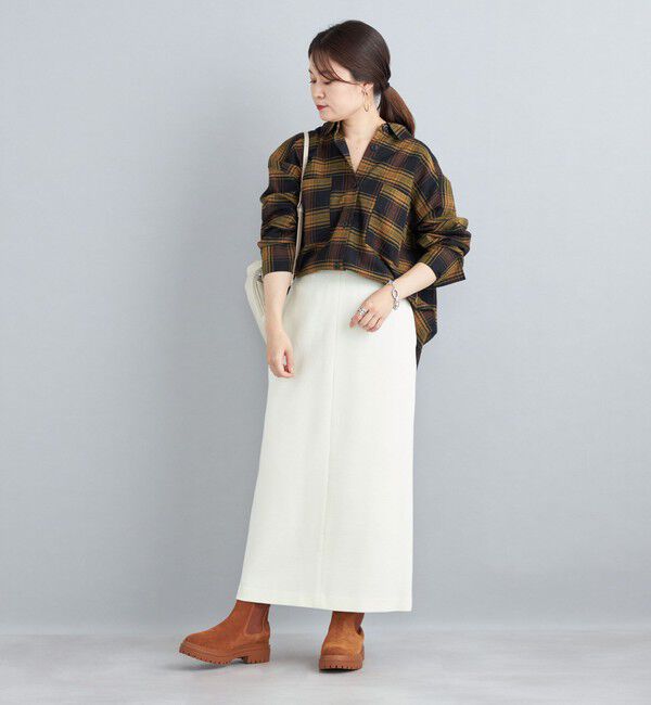 SHIPS for women「〈手洗い可能〉ヘビーミラノリブタイトスカート」|タイト|