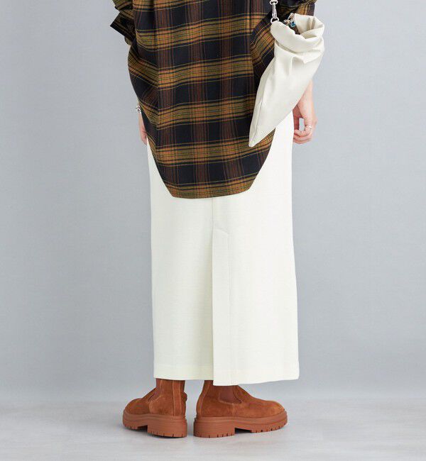 SHIPS for women「〈手洗い可能〉ヘビーミラノリブタイトスカート」|タイト|