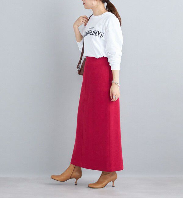 SHIPS for women「〈手洗い可能〉ヘビーミラノリブタイトスカート」|タイト|