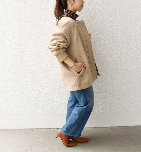 SHIPS any「【WEB限定】SHIPS any: 2WAY ジップ ブルゾン」|ブルゾン・スタジャン|