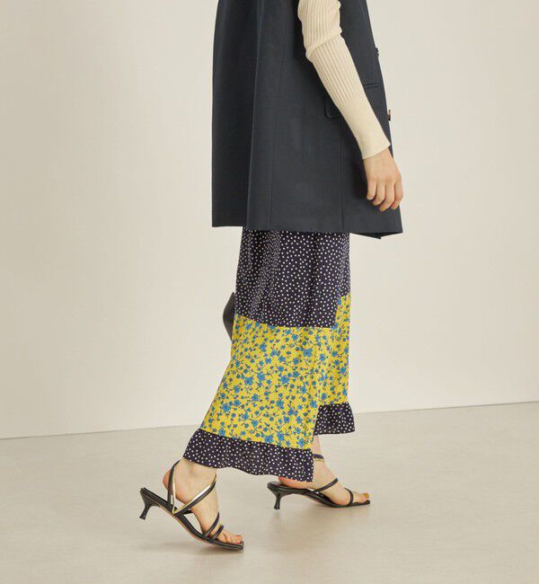 SHIPS for women「〈手洗い可能〉切替 プリント セミフレア スカート」|スカート|