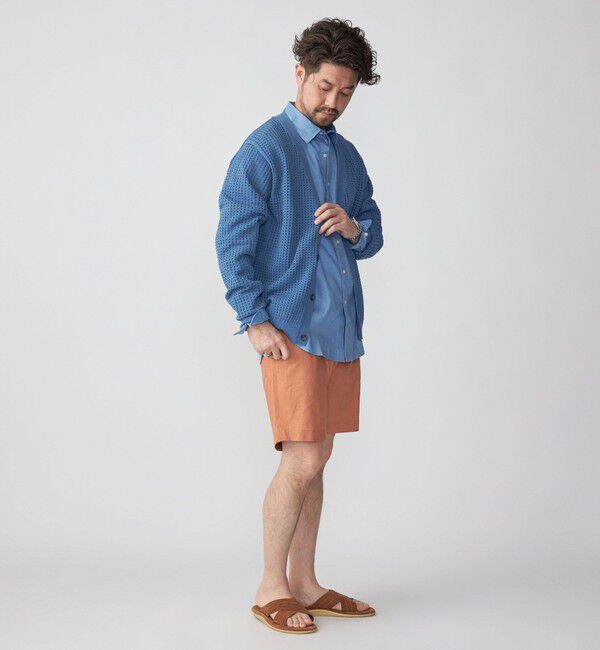 SHIPS「SHIPS:〈手洗い可能〉12ゲージ クロシェライク アイレット カーディガン」|カーディガン|