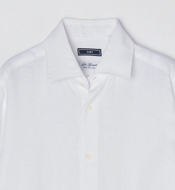 SHIPS「SHIPS: ウォッシュド リネン 無地 シャツ」|シャツ・ブラウス|