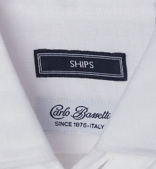 SHIPS「SHIPS: ウォッシュド リネン 無地 シャツ」|シャツ・ブラウス|