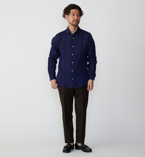 SHIPS「SHIPS: ウォッシュド リネン 無地 シャツ」|シャツ・ブラウス|