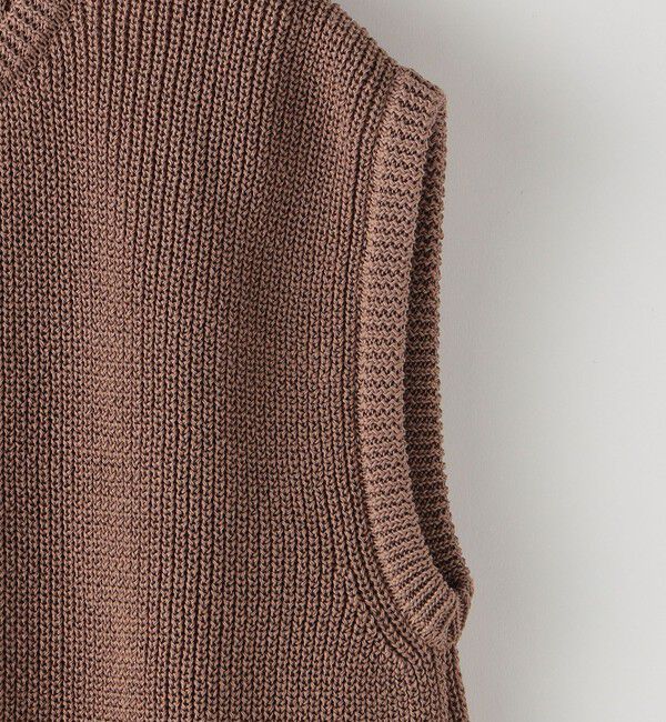 SHIPS KIDS「【SHIPS KIDS別注】ARCH&LINE:155cm / ギマ コットン ベスト」|ベスト・ジレ|