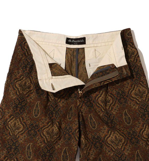 SHIPS「Southwick Gate Label: コロニアルプリント バミューダショーツ」|チノ|