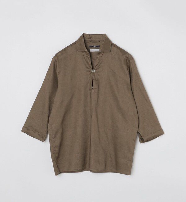 SHIPS「SHIPS: SOLOTEX(R) サフィランリネン リラックス 7スリーブ カプリシャツ」|シャツ・ブラウス|