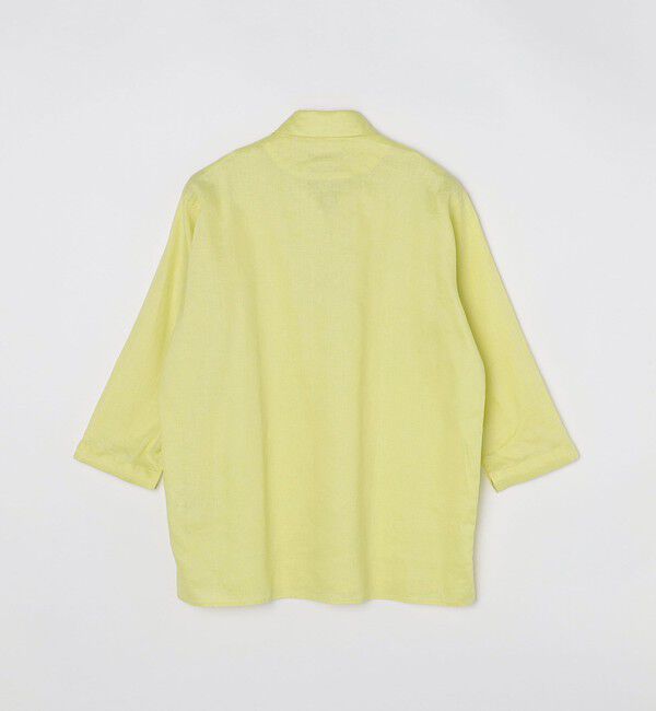 SHIPS「SHIPS: SOLOTEX(R) サフィランリネン リラックス 7スリーブ カプリシャツ」|シャツ・ブラウス|