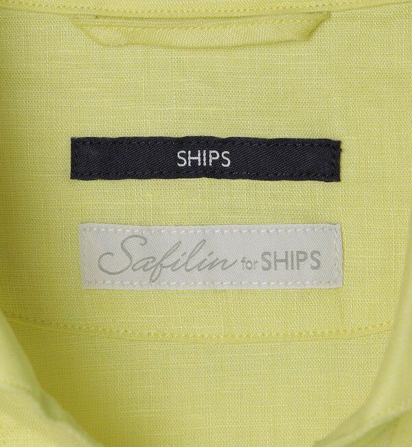 SHIPS「SHIPS: SOLOTEX(R) サフィランリネン リラックス 7スリーブ カプリシャツ」|シャツ・ブラウス|