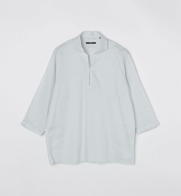 SHIPS「SHIPS: SOLOTEX(R) サフィランリネン リラックス 7スリーブ カプリシャツ」|シャツ・ブラウス|