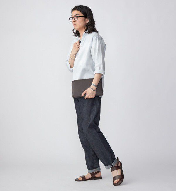 SHIPS「SHIPS: SOLOTEX(R) サフィランリネン リラックス 7スリーブ カプリシャツ」|シャツ・ブラウス|