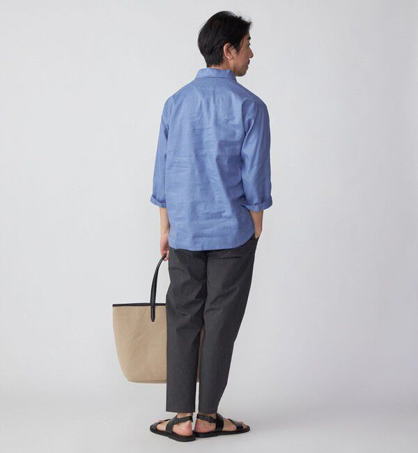 SHIPS「SHIPS: SOLOTEX(R) サフィランリネン リラックス 7スリーブ カプリシャツ」|シャツ・ブラウス|