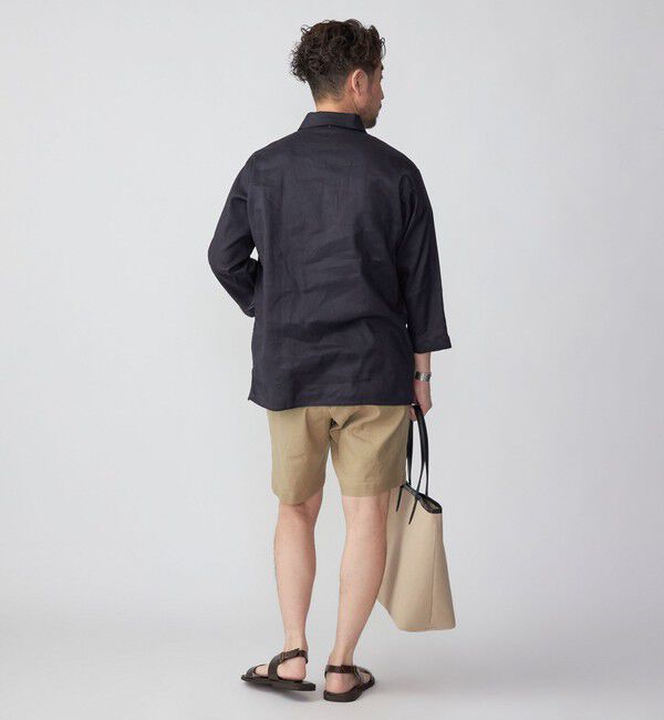 SHIPS「SHIPS: SOLOTEX(R) サフィランリネン リラックス 7スリーブ カプリシャツ」|シャツ・ブラウス|