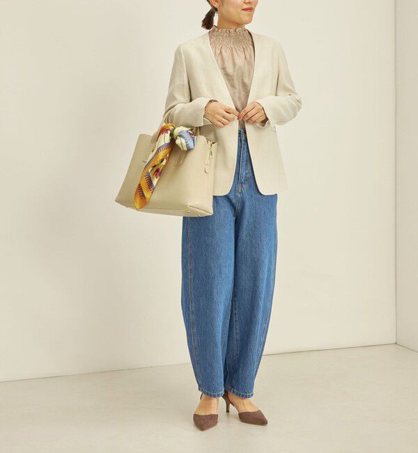 SHIPS for women「NALYA セットアップ ノーラペル ジャケット◇」|ノーカラージャケット|