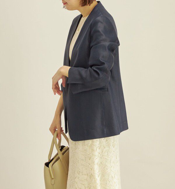 SHIPS for women「NALYA セットアップ ノーラペル ジャケット◇」|ノーカラージャケット|