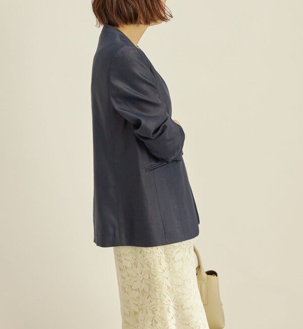SHIPS for women「NALYA セットアップ ノーラペル ジャケット◇」|ノーカラージャケット|