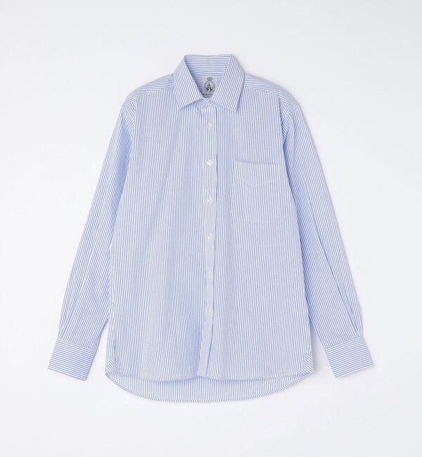 SHIPS「CORDINGS: シアサッカー シャツ」|シャツ・ブラウス|ライトブルー