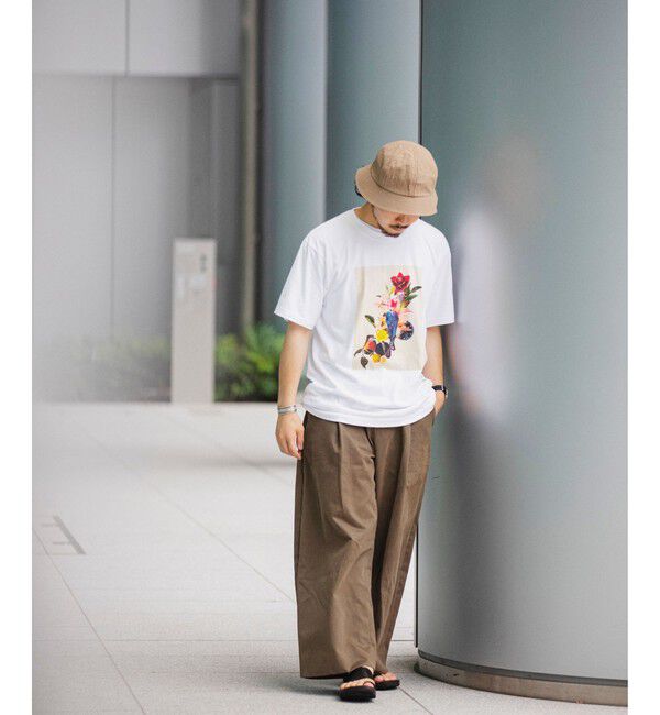 SHIPS「SHIPS: KILLIMAN JAH LOW WORKS コラージュ プリント Tシャツ」|Tシャツ・カットソー|