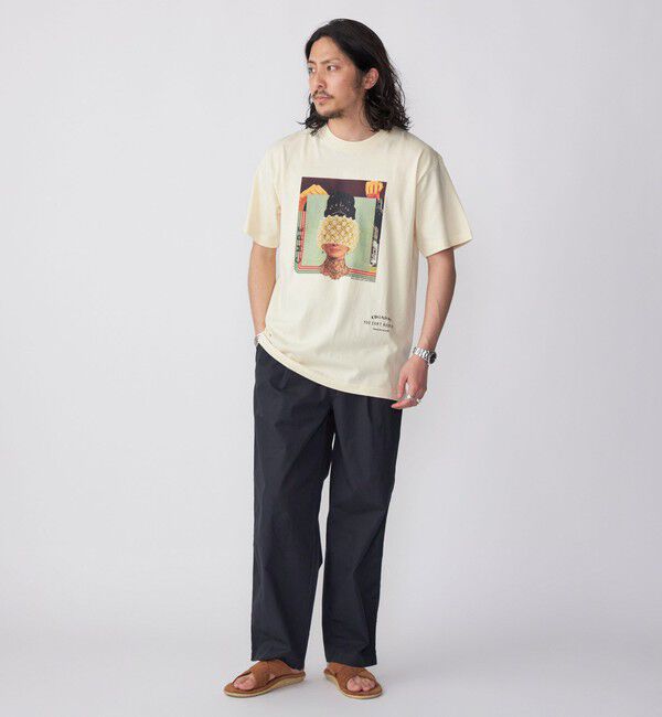 SHIPS「SHIPS: KILLIMAN JAH LOW WORKS コラージュ プリント Tシャツ」|Tシャツ・カットソー|