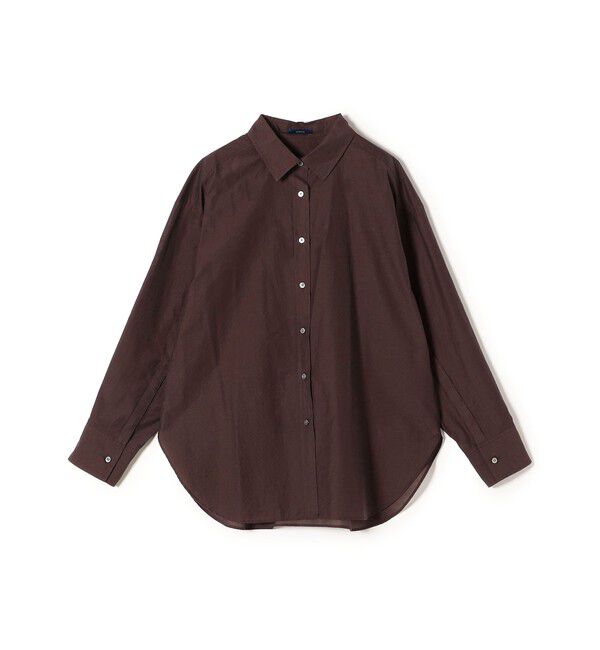 SHIPS for women「〈手洗い可能〉綿 ナイロン シアー オーバー シャツ ◇」|シャツ・ブラウス|