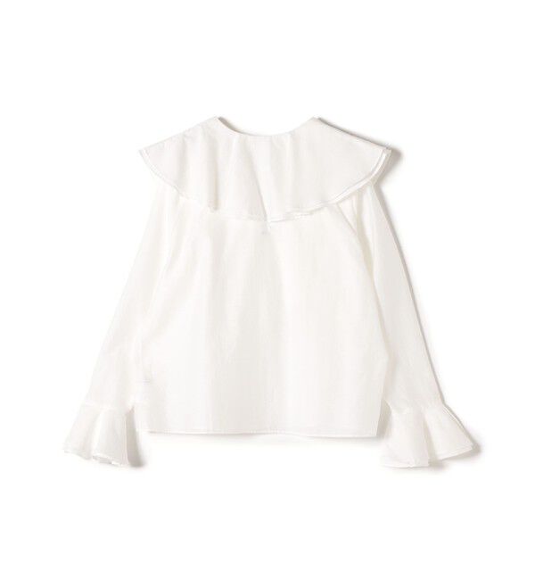 SHIPS for women「〈手洗い可能〉marmors: 2way フリル カラー ブラウス」|シャツ・ブラウス|