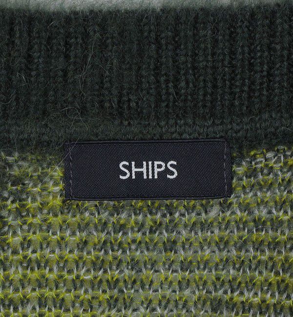 SHIPS「SHIPS: モヘヤ アーガイル Vネック ニット カーディガン」|カーディガン|