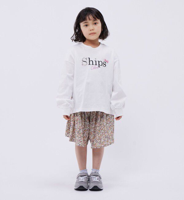 SHIPS Colors 「SHIPS Colors:フラワー プリント ガウチョパンツ(80~130cm)」|キュロット|