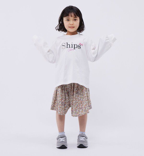 SHIPS Colors 「SHIPS Colors:フラワー プリント ガウチョパンツ(80~130cm)」|キュロット|