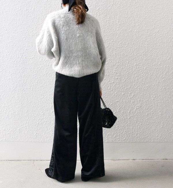 SHIPS any「bon_meur:〈洗濯機可能〉ベロア カットワーク パンツ」|その他|